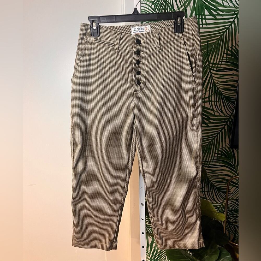 Sandrine Rose Plaid Cropped Pants